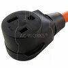 Ac Works 1.5FT L6-30P 30A 250V Locking Plug to 6-50 Welder Connector WDL630650-018